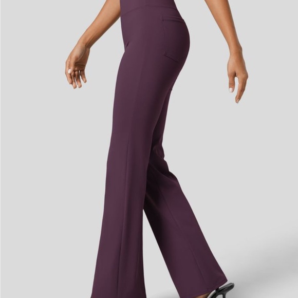 HALARA Pants - Purple Flare Work Pants by Halara